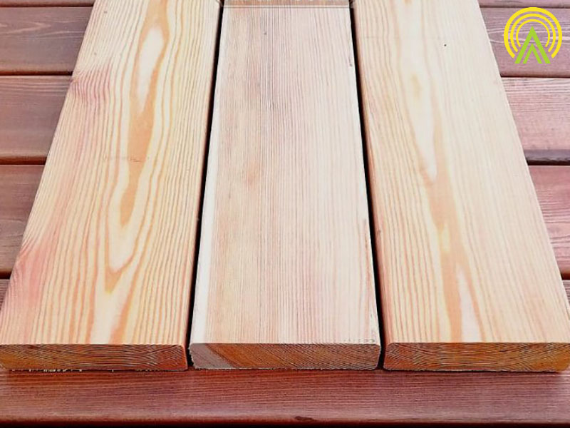 Планкен из лиственницы Прямой класс В 20x140x3000 мм