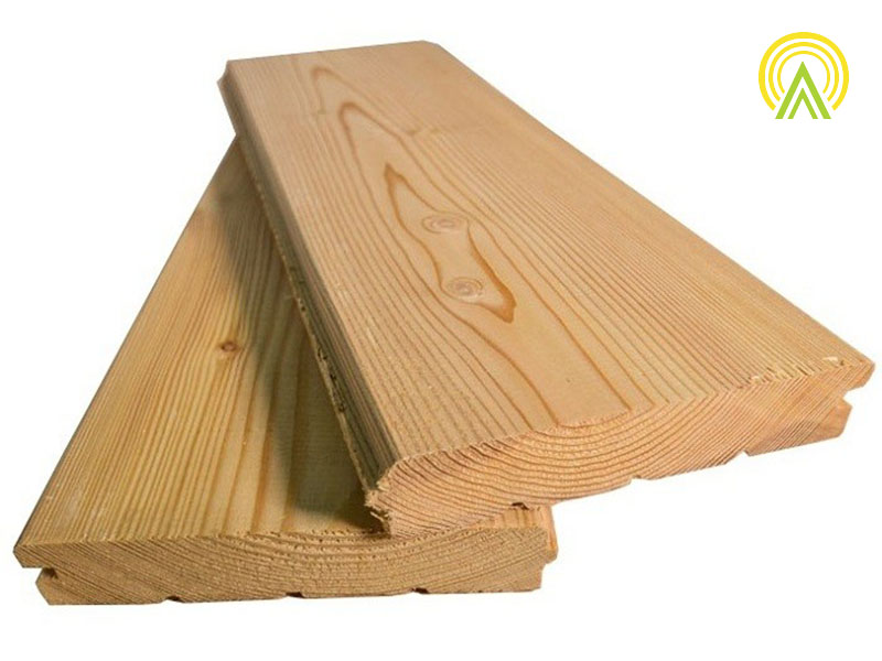 Половая доска из лиственницы класс А 40x140x3000 мм
